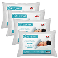 Travesseiro Carisma Suporte Médio 100% Microfibra 50x70cm - Dois M Textil