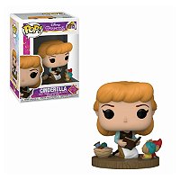 Funko Pop Cinderella 1015 Disney Princesas com Base Decorada Original