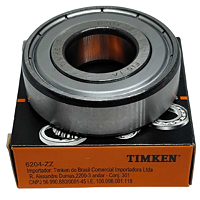 Rolamento Esferas 6204 ZZ 20x47x14mm Timken