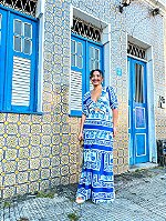 CONJUNTO VENEZA - CIDADE DOS AZULEJOS -FLUITY - AZUL