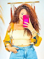 CROPPED LASTEX - FLOR DE OUTONO-AMARELO - VISCOSE PRÉ LAVADO