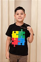 Camiseta Infantil Autismo Preta
