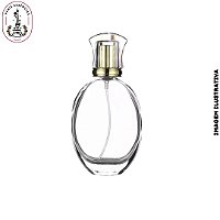 Porta Perfume Oval Transparente - 50ml