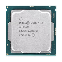 Intel Core i3 8100×2個　8100T×7個 Intel Core i3 8100: Desempenho eficiente para tarefas diárias