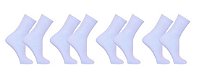 Kit 12 Pares Meias Brancas Lisas Cano Alto Longo Sport Algodão