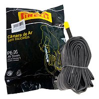Câmara De Ar Para Bicicleta Aro 26 Pirelli Bico Grosso 33mm