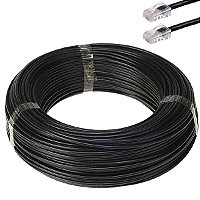 Cabo De Rede Cat6 Furukawa Anatel Montado 20 Metros Preto