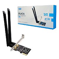 Placa De Rede Wifi Pci-e Dual Band 2.4/5Ghz 867mbps KP-T119