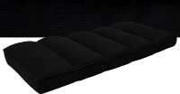 Futon Almofada Dobrável de Espuma Solteiro - 70x170x12cm - Preto