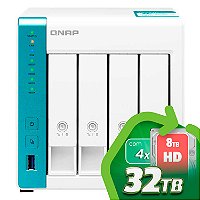 TS-431K Qnap - Storage NAS 4 Baias Hot Swappable para Backup
