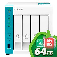 TS-431K Qnap | Storage NAS 4 Baias com 2 portas 1GbE para Backup