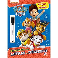 Livro Escreva e Apague Patrulha Canina Brincando Com Letras