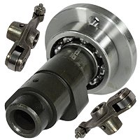 Árvore comando de válvulas ML125 Turuna125 XLS125 com rolamento e balancim com rolete