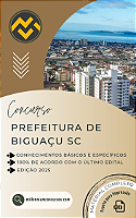Apostila PREFEITURA DE BIGUAÇU SC 2025 Biólogo