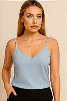 Blusa em alça regulável