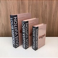 Caixa Livro Louis Vuitton P, M e G - Debora Decorações - Móveis e
