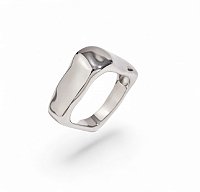 Anel Contorno Orgânico | Aço Premium