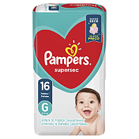 Fralda Pampers Supersec Jumbinho G Com 16 Unidades