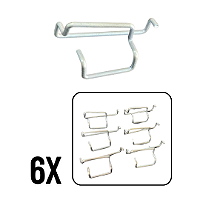 Kit Fixação - 6 Ganchinhos