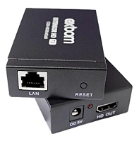 Extensor Hdmi 60 Metros FULLHD Via Cabo De Rede Rj45 Cat5e/6 ALIMENTADO