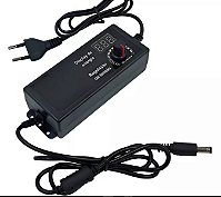 FONTE AJUSTAVEL 3V A 24V 3A BIVOLT BLINDADA COM DISPLAY