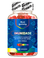 IMUNIDADE GUMMY GROWTH - MORANGO -  30 UNI