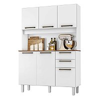 Kit Cozinha Compacta Zanzini Pop Branco 6 Pop | Bruno Eletromóveis