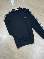 Moletom Lacoste Letreiro Manga (preto)