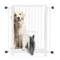 Portão Duo Plus Grade Porta NF Pet Branco 80cm Único