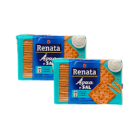 Biscoito Água e Sal 360g Renata - Kit com 2 Unidades