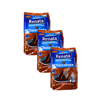 Mistura para Bolo Sabor Chocolate 400g Renata - Kit 3 Unidades