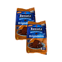 Mistura para Bolo Sabor Brigadeiro 400g Renata - Kit 2 Unidades