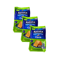 Mistura para Bolo Sabor Coco 400g Renata - Kit 3 Unidades