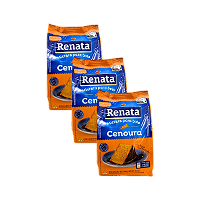 Mistura para Bolo Sabor Cenoura 400g Renata - Kit 3 Unidades