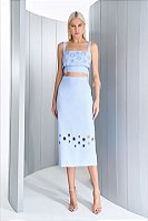 CONJUNTO MIDI TOP E SAIA  EYELET
