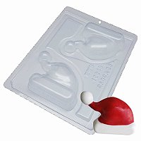 Forma Chocolate Gorro Papai Noel com Silicone 10049 - 2 unid