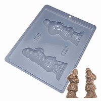 Forma Chocolate Simples Papai Noel Ref. 162 - 5 formas