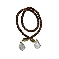 Cordão Decorativo Com Pingente Pião - Castor Com Ouro - 33,5cm - 1 unidade - Rizzo