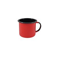 Caneca Esmaltada 06 - Vermelho - 160ml - 6x6cm - 1 unidade - Rizzo