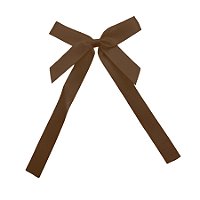 Laço Perfeito de Fita de Cetim com Adesivo - Marrom - P 5x20,5cm - 3 unidades - Cromus - Rizzo