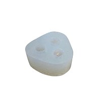 Molde de Silicone Trio de Mini Coroas Real - Ref. 246 - 1 unidade - Flexarte - Rizzo