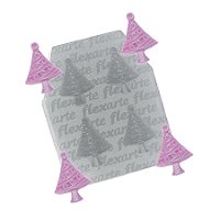 Molde de Silicone Quarteto Árvore de Natal Pequena  - 1 unidade - Flexarte - Rizzo