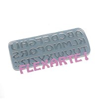 Molde de silicone Alfabeto Médio Ref. 311 Flexarte