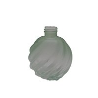 Frasco para Perfumaria de Vidro Redondo - Bola Aspiral Verde - 270ml - 1 unidade - Rizzo