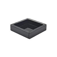 Bandeja Caixa Quadrada - Preto - 10x10cm - 1 unidade - Rizzo
