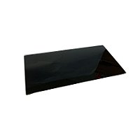 Bandeja Mesa Retangular Com Pé - Preto - 10x20cm - 1 unidade - Rizzo