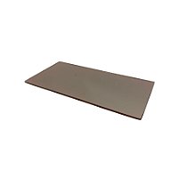 Bandeja Mesa Retangular Com Pé - Rose Espelho - 10x20cm - 1 unidade - Rizzo