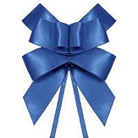 Laço Fácil de Fita de Cetim - Azul - 22mm - 5 unidades - Progresso - Rizzo