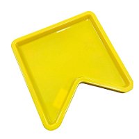 Bandeja Decorativa - Bandeira Amarela - 19x19cm - 1 unidade - Rizzo