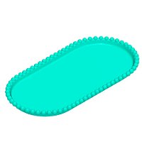 Bandeja Esfera Acrílica Durável Oval - Verde Candy - 25x13cm - 1 unidade - Rizzo - Rizzo